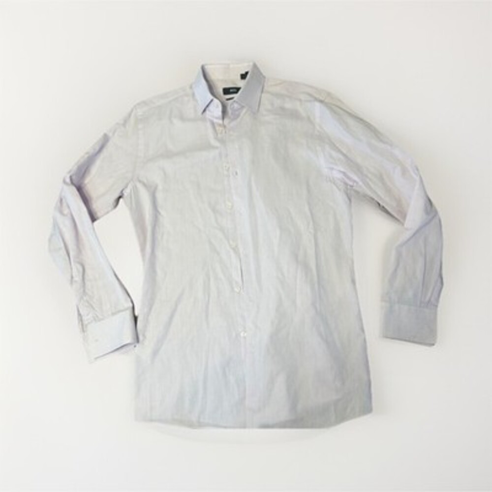 Hugo Boss Slim Fit Button Down Shirt Large Designer Dress Business Casual